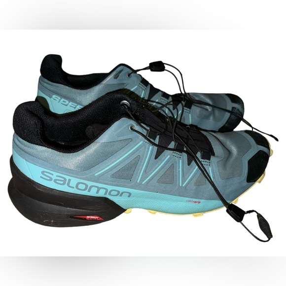 Salomon Speedcross 5 GTX Trail Running Shoes Blue Womens Size 10.5 - Picture 1 of 7